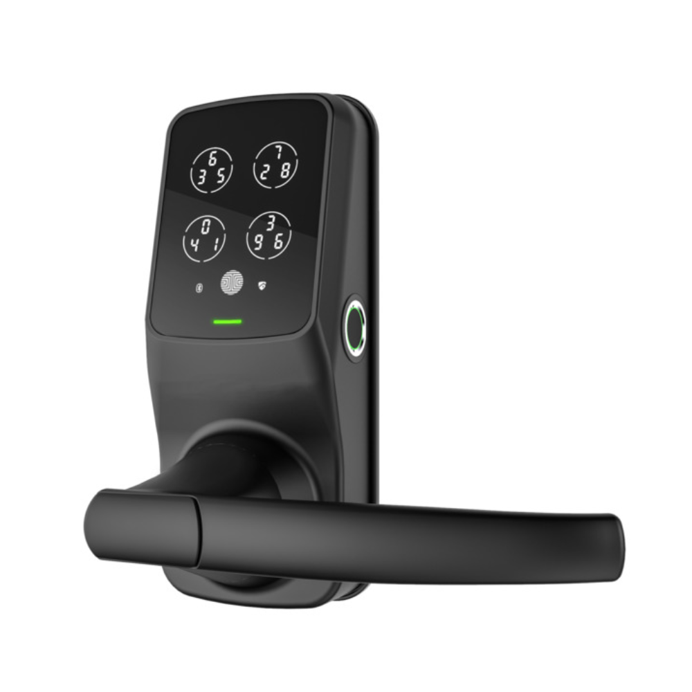 Lockly PGD628F MB - Lockly Secure Plus Latch Lock, Fingerprint, BT, Passcode Patent MB