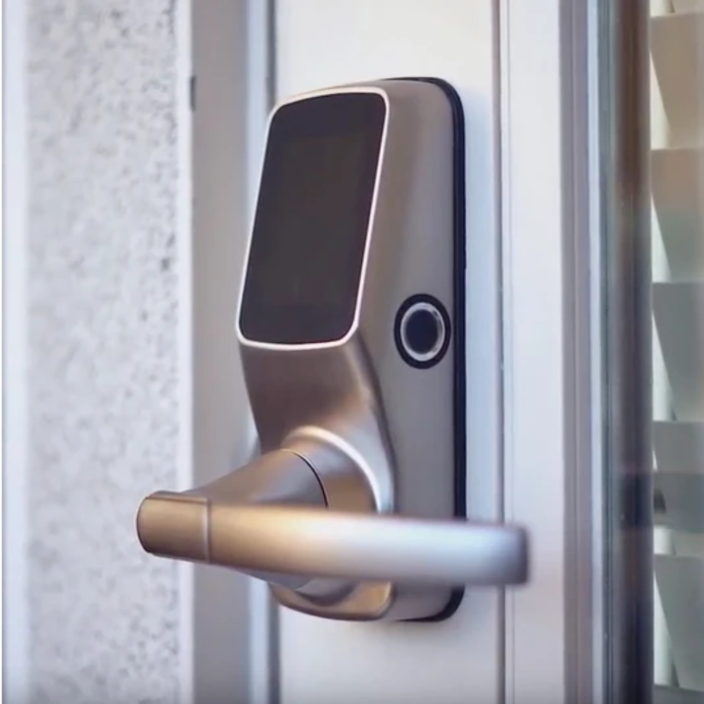 Lockly PGD628F MB - Lockly Secure Plus Latch Lock, Fingerprint, BT, Passcode Patent MB