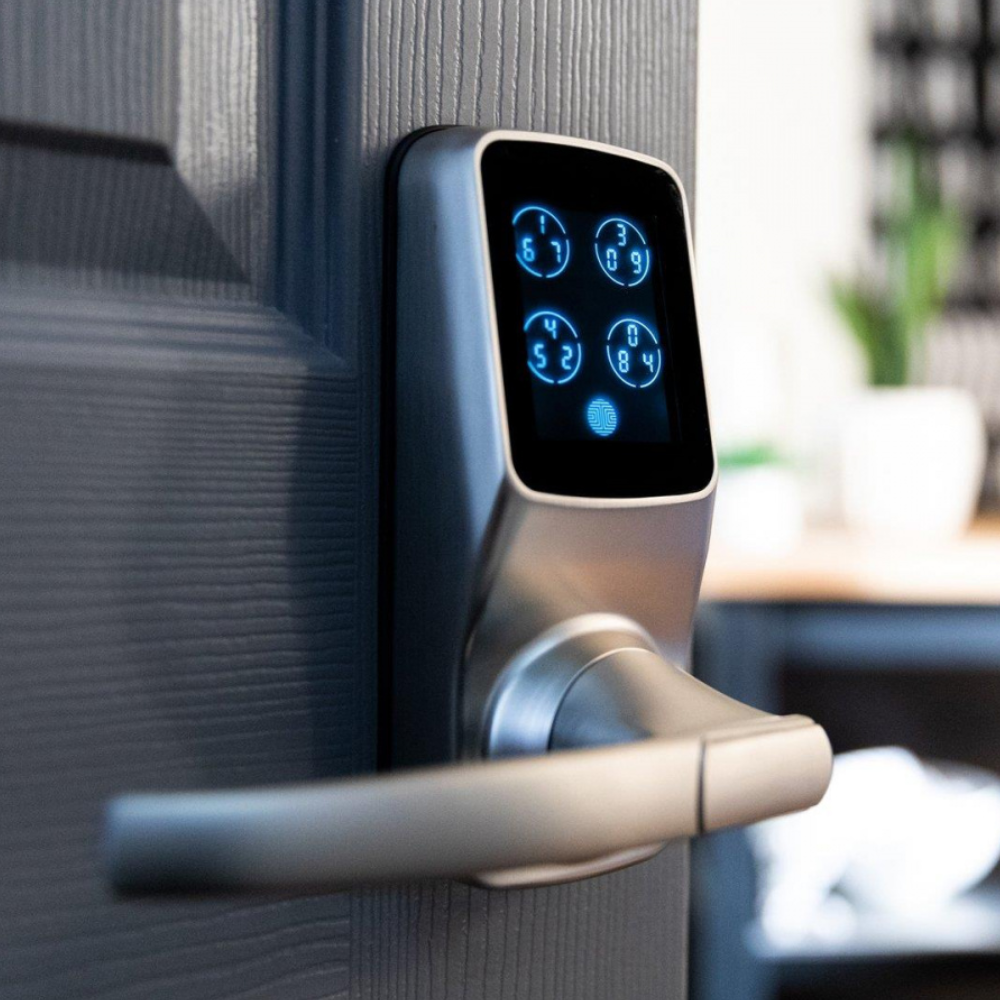 Lockly PGD628F SN - Lockly Secure Plus Latch Lock, Fingerprint, BT, Passcode Patent SN