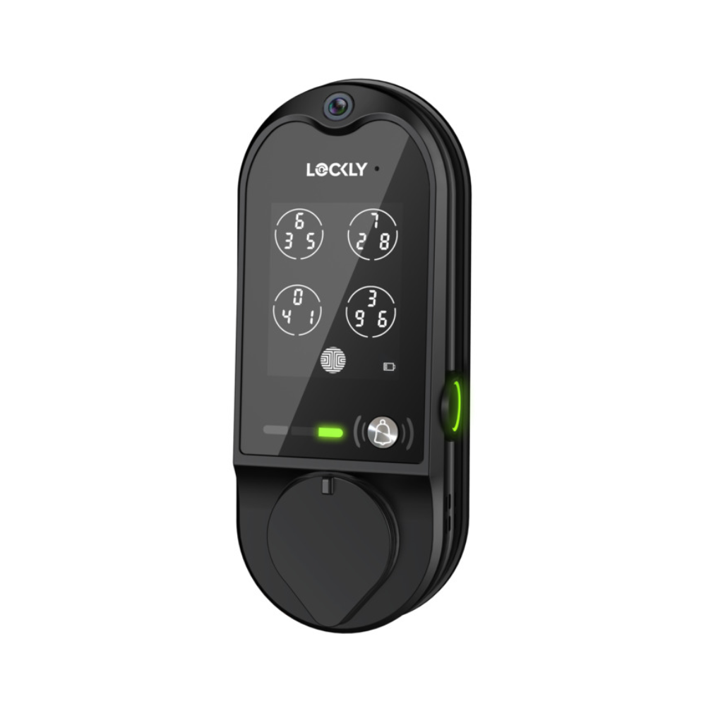 Lockly PGD798 MB - Vision Smart Deadbolt Lock + Video Doorbell - Matt Black