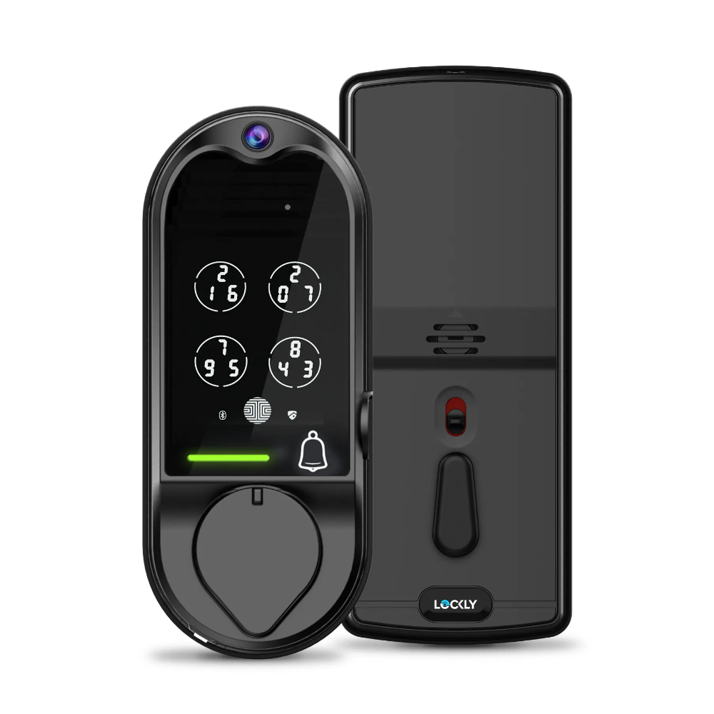 Lockly PGD798 MB - Vision Smart Deadbolt Lock + Video Doorbell - Matt Black