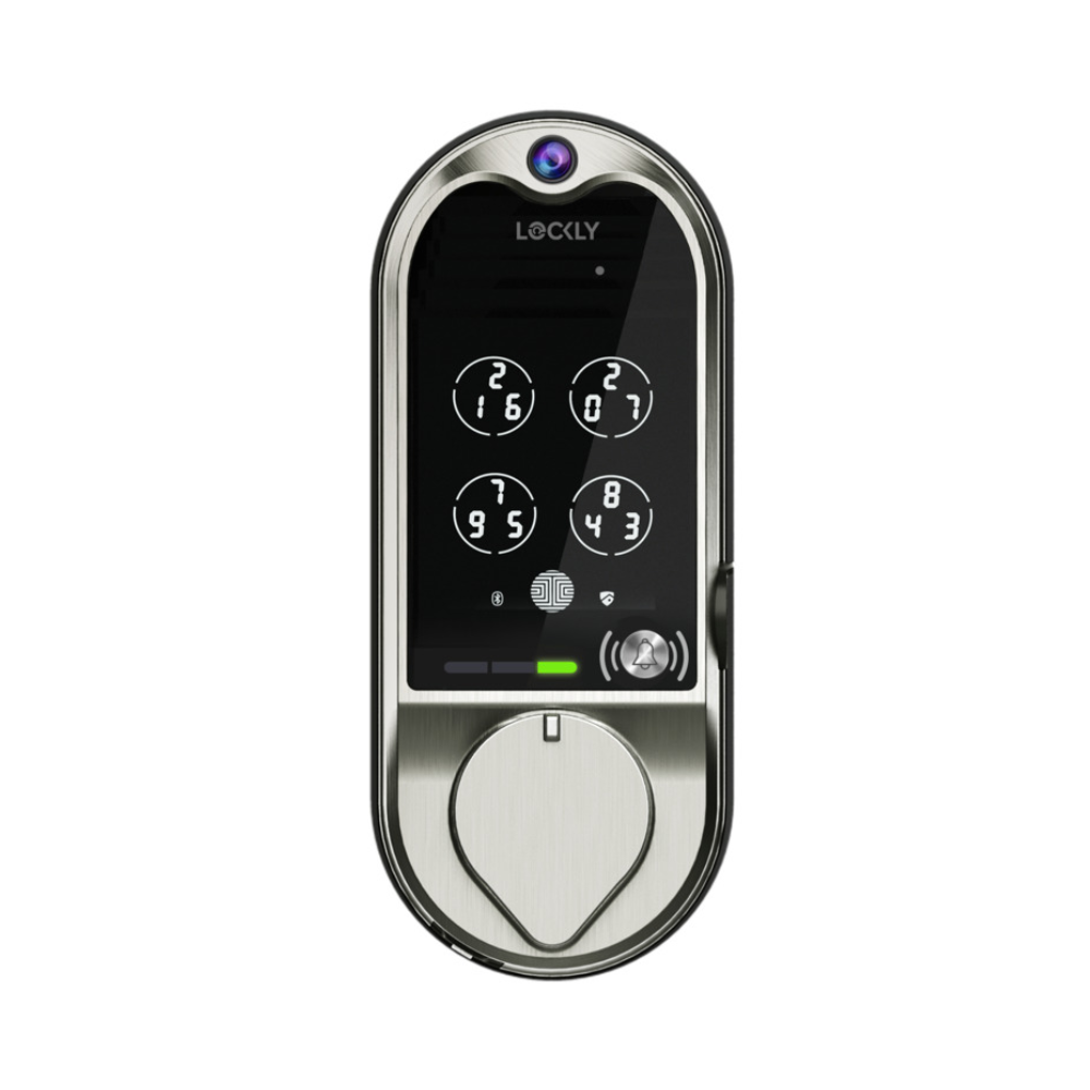 Lockly PGD798 SN - Vision Smart Deadbolt Lock + Video Doorbell - Saturn Nickel