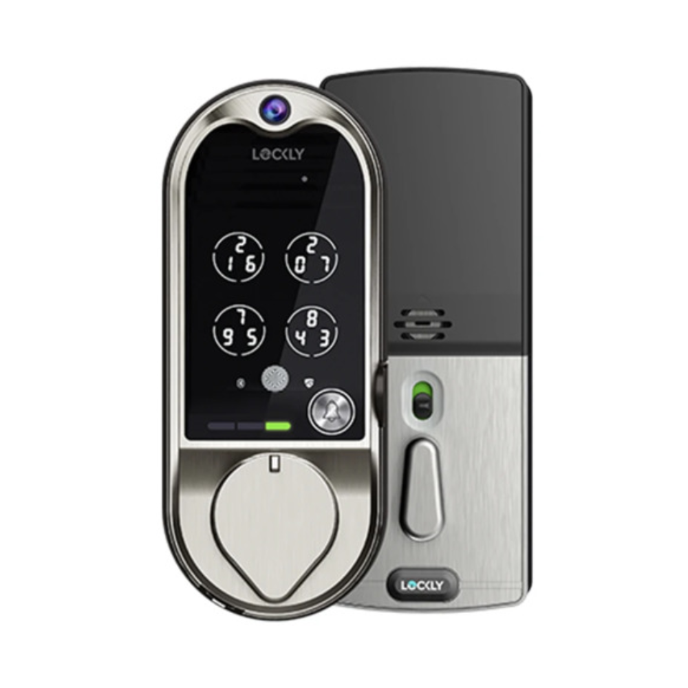 Lockly PGD798 SN - Vision Smart Deadbolt Lock + Video Doorbell - Saturn Nickel