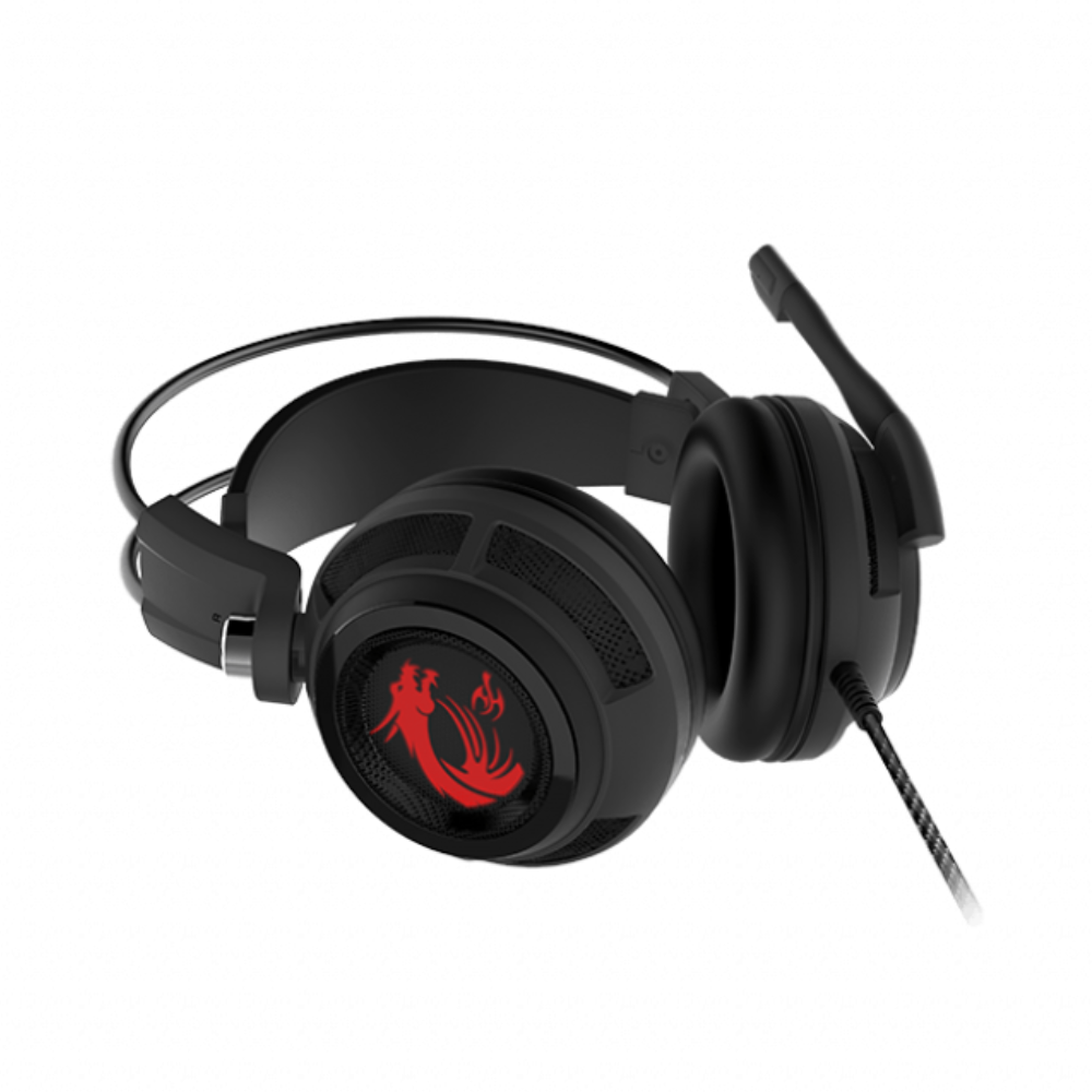 MSI - DS502 Gaming Headset - Stereo - USB - Wired - 32 Ohm - 20 kHz - Over-the-head