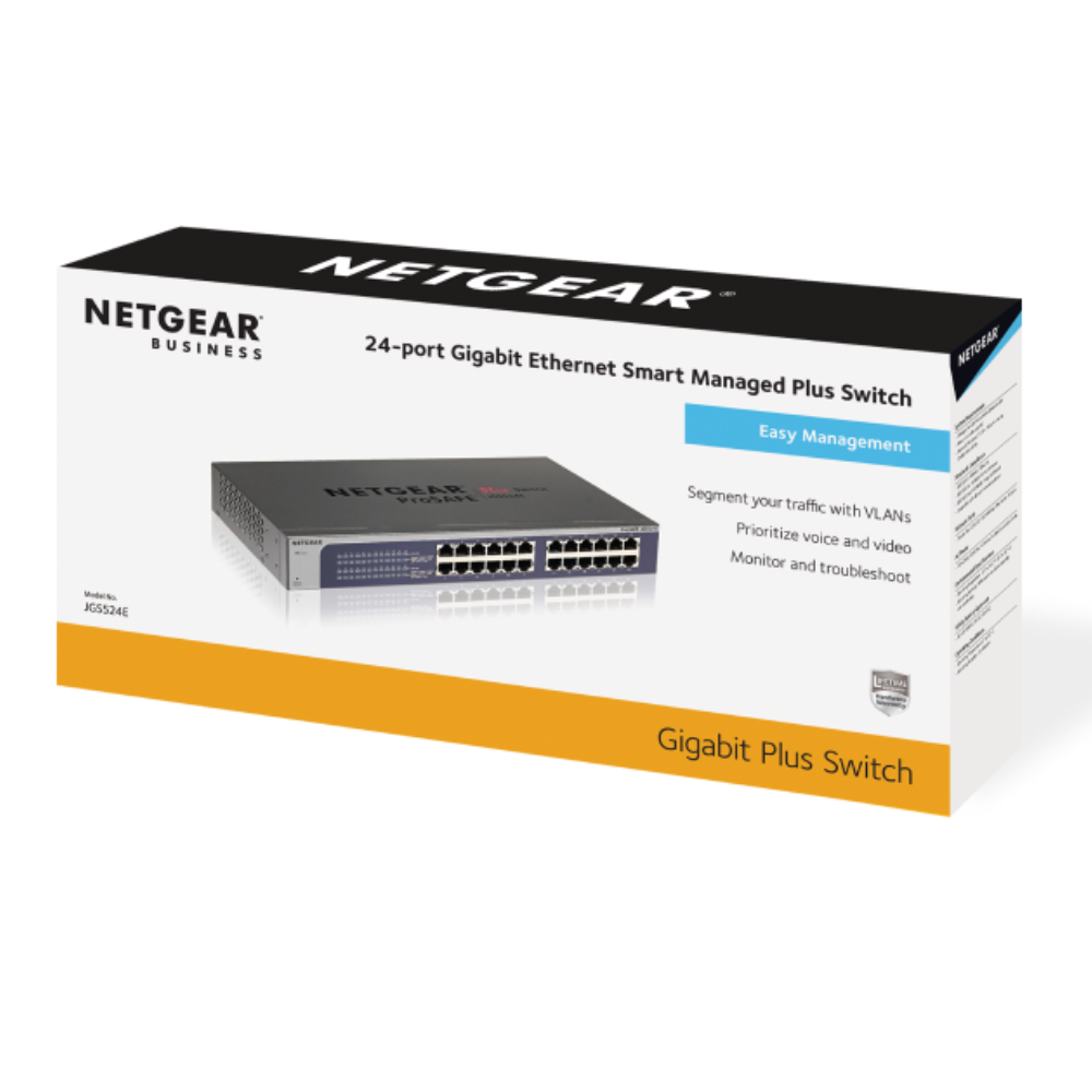 NETGEAR JGS524AU - 24-port Gigabit Unmanaged Rackmount Switch, ProSAFE
