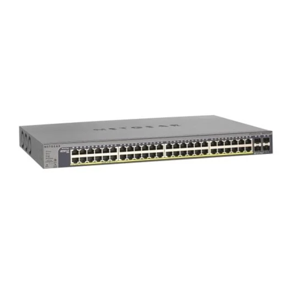 Netgear GS752TP-100AJS - ProSafe 48-port Gigabit Smart Switch with PoE and 4 SFP Ports