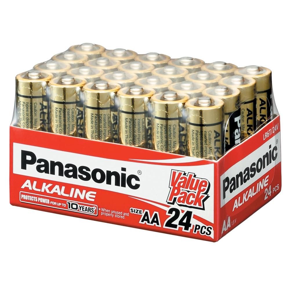 Panasonic BATTKit24 1x AA LR6T/24V & 1x AAA LR03T/24V Premium Lasting Alkaline 1.5V Batteries 24pcs
