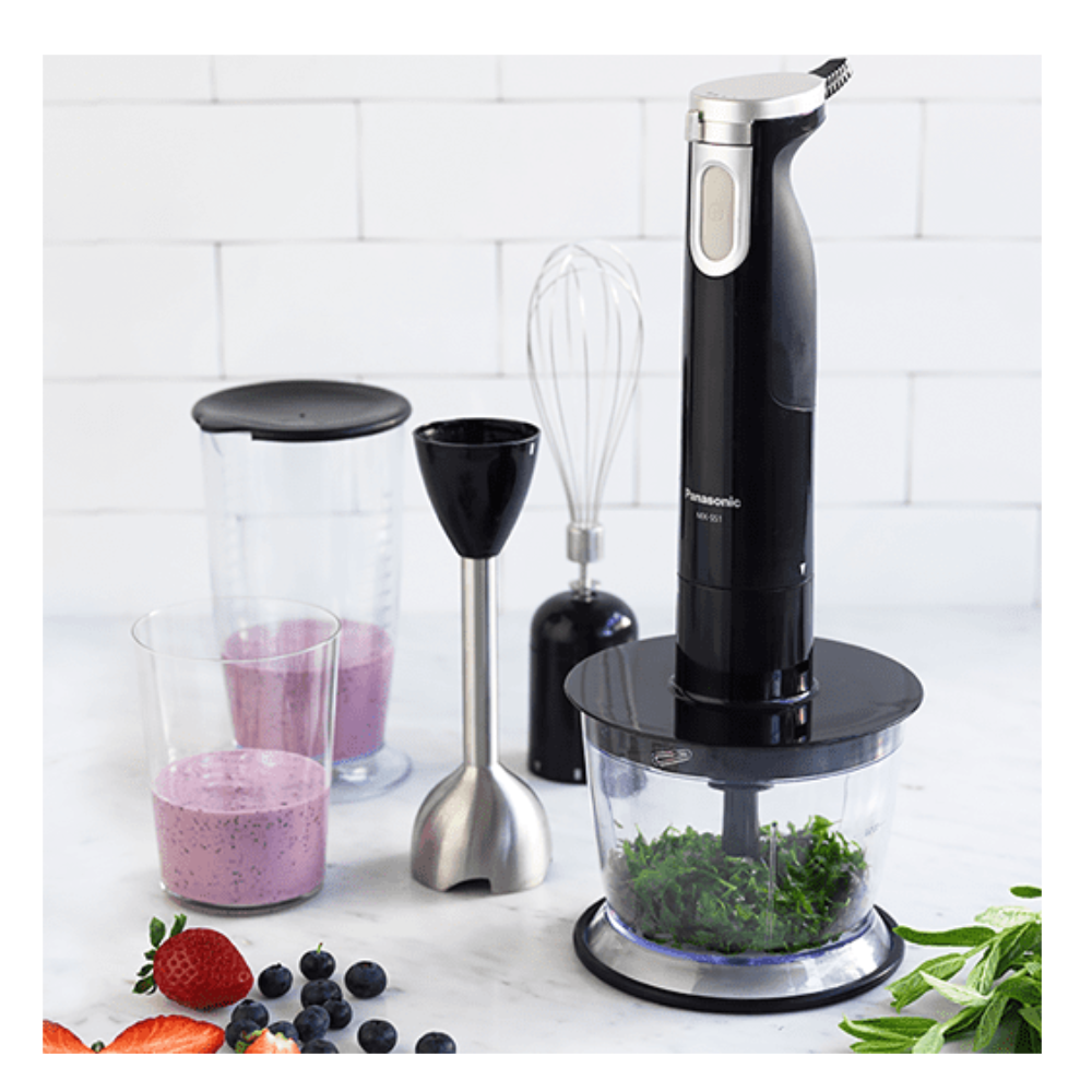 Panasonic MX-SS1BST Hand Blender Set 600W, Variable Speed, Stainless Steel Foot