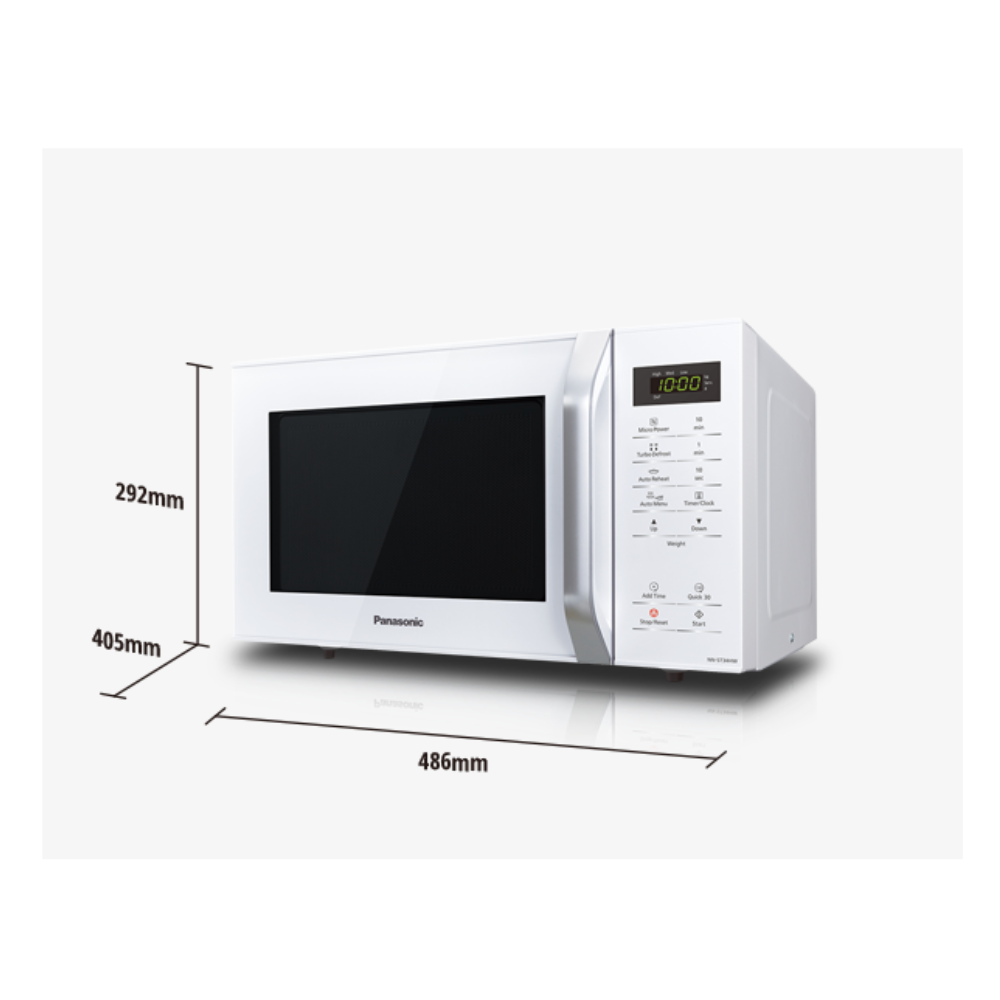 Panasonic NN-ST34HWQPQ 25 Litre 800 Watts Microwave Oven White