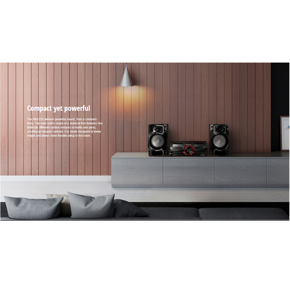 Panasonic SC-AKX320GNK 450W Bluetooth Wireless Mini System