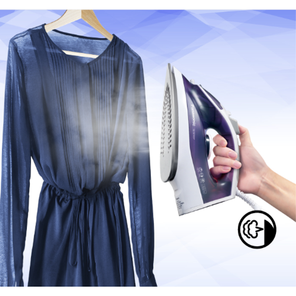 Panasonic NI-M300TVSJ Clothes Iron 1780W Output, U-Shaped Soleplate, Titanium Coating