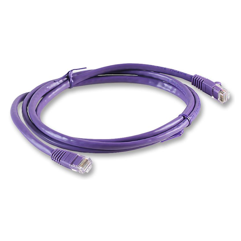 Patch Lead Cat5e - 0.25m - Blue, Purple, Red or Yellow Purple