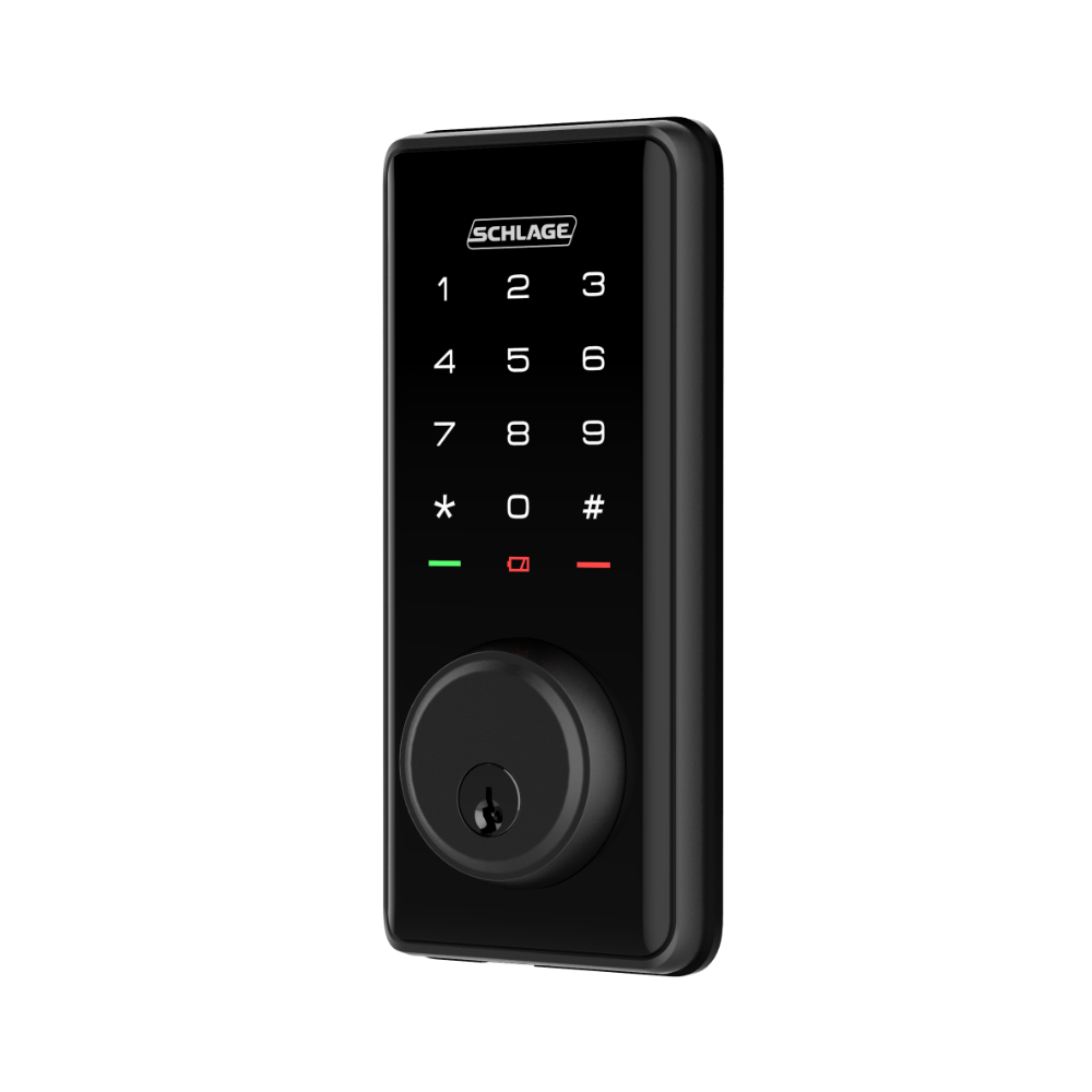 Schlage Ease™ S1 Smart Entry Deadbolt with WiFi Bridge - SREEAS1C5BL-WiFi