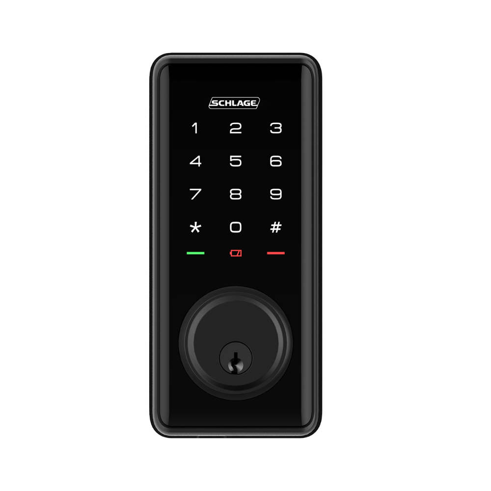 Schlage Ease™ S1 Smart Entry Deadbolt with WiFi Bridge - SREEAS1C5BL-WiFi