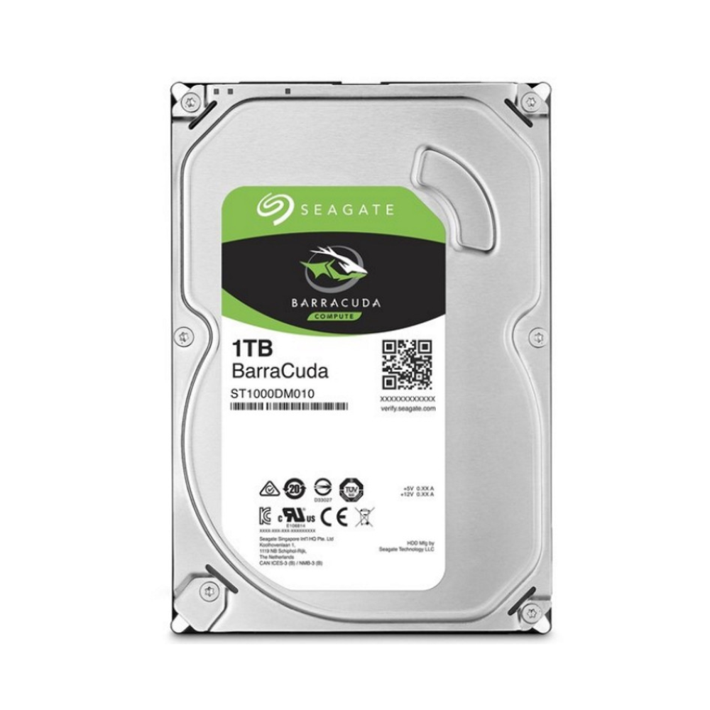 Seagate ST1000DM010 - BarraCuda 1TB 3.5 inch SATA3 64MB Internal Hard Drive