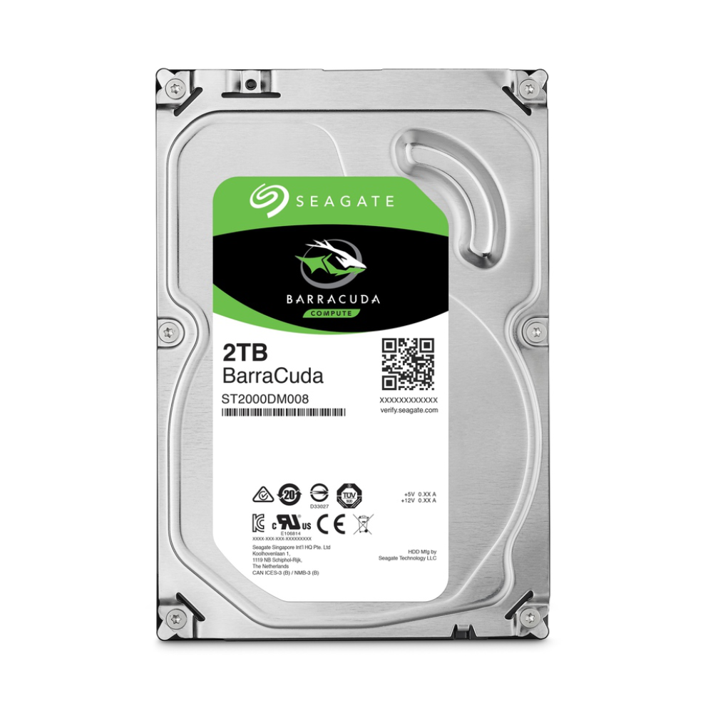 Seagate ST2000DM008 - BarraCuda 2TB 3.5 inch SATA3 256MB Internal Hard Drive