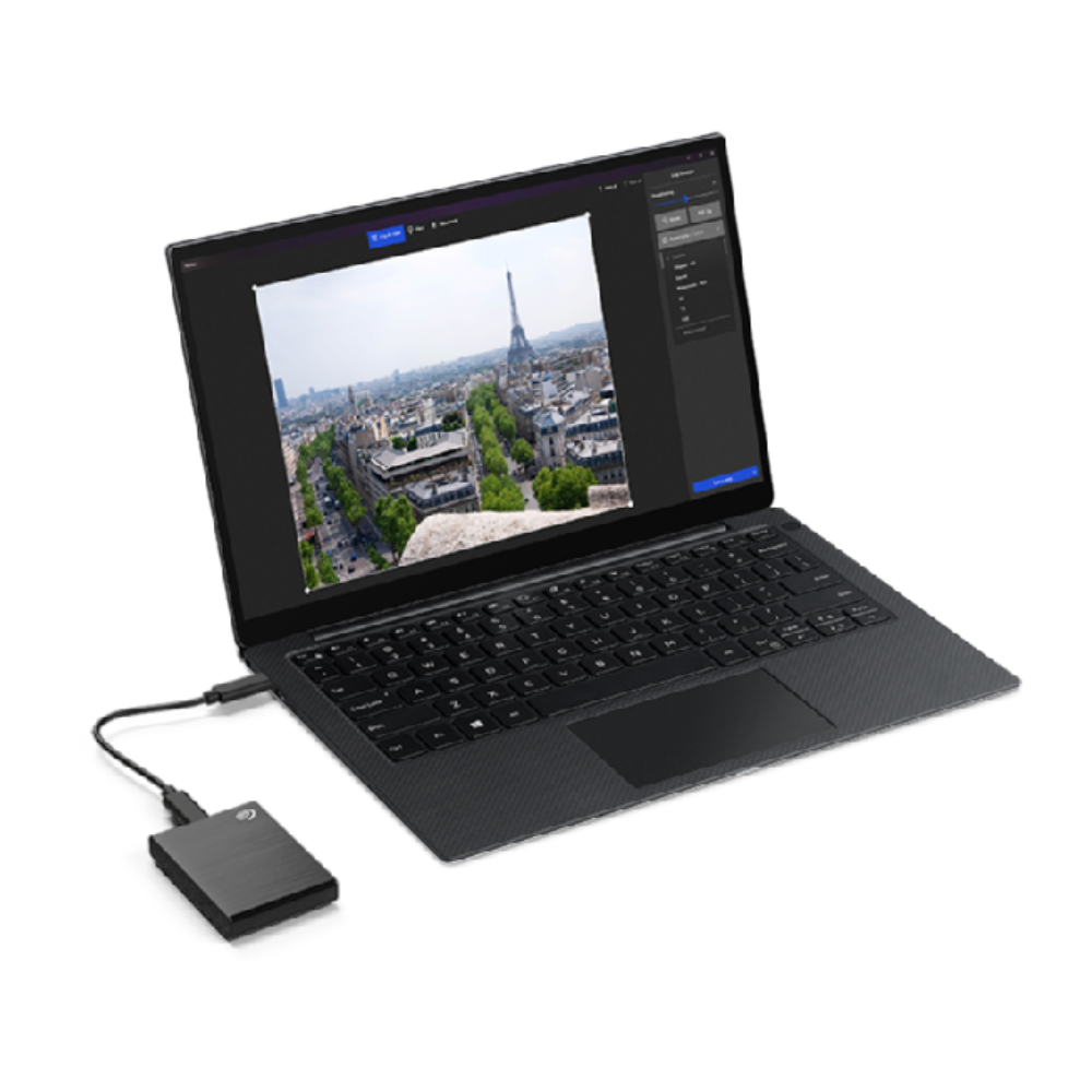 Seagate One Touch STKG1000400 1TB Solid State Drive - External - Black