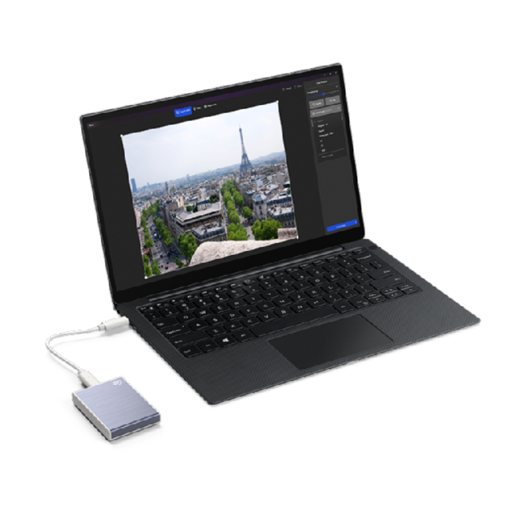 Seagate One Touch STKG1000402 1TB Solid State Drive - External - Light Blue