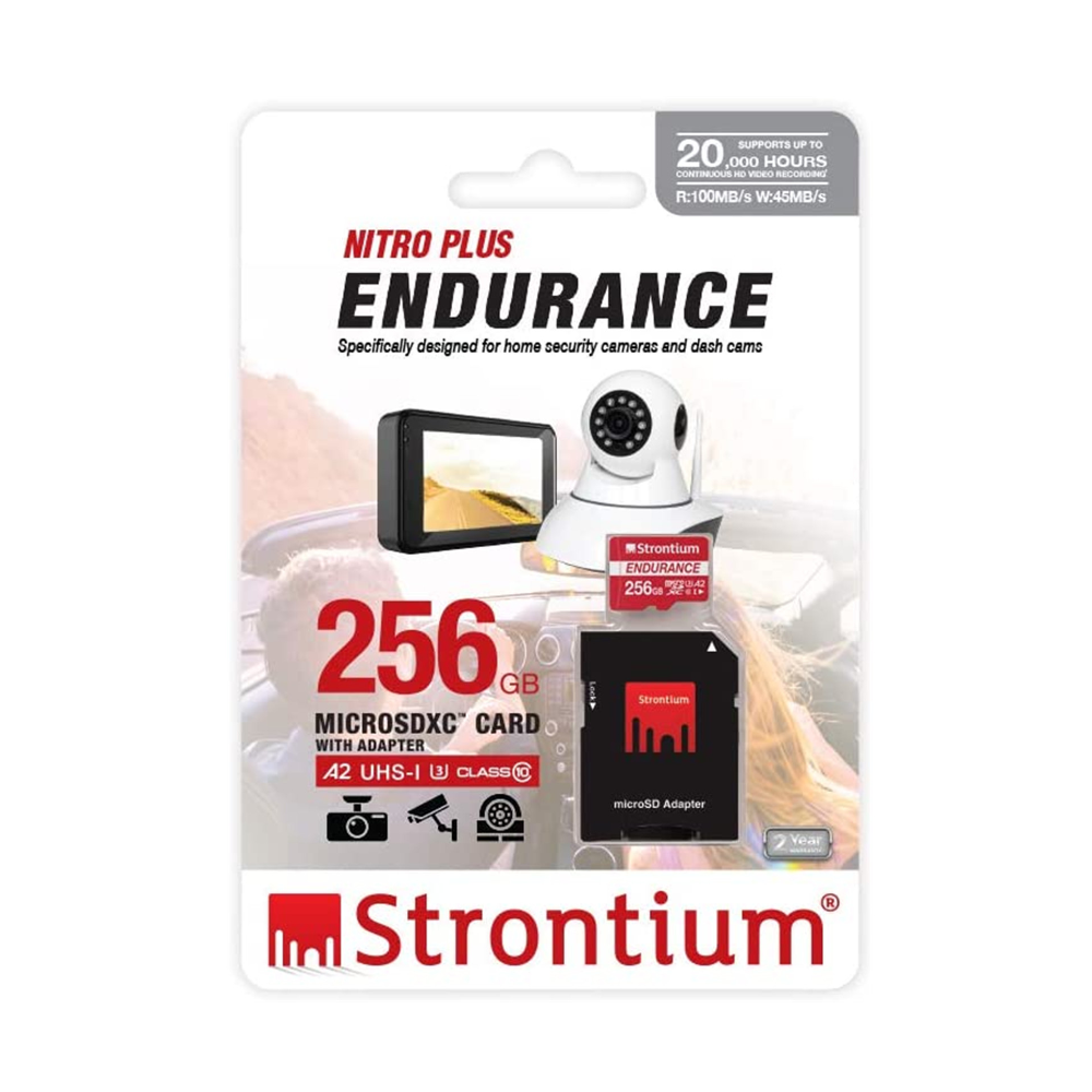 Strontium Nitro Plus Endurance SRP256GTFU3ES - A2 256GB Class 10/UHS-I (U3) microSDXC