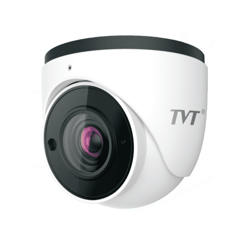 TVT-D2812POE - 2.8-12mm 5MP motorised varifocal lens POE waterproof dome camera. Compatible with TVT-NVR's