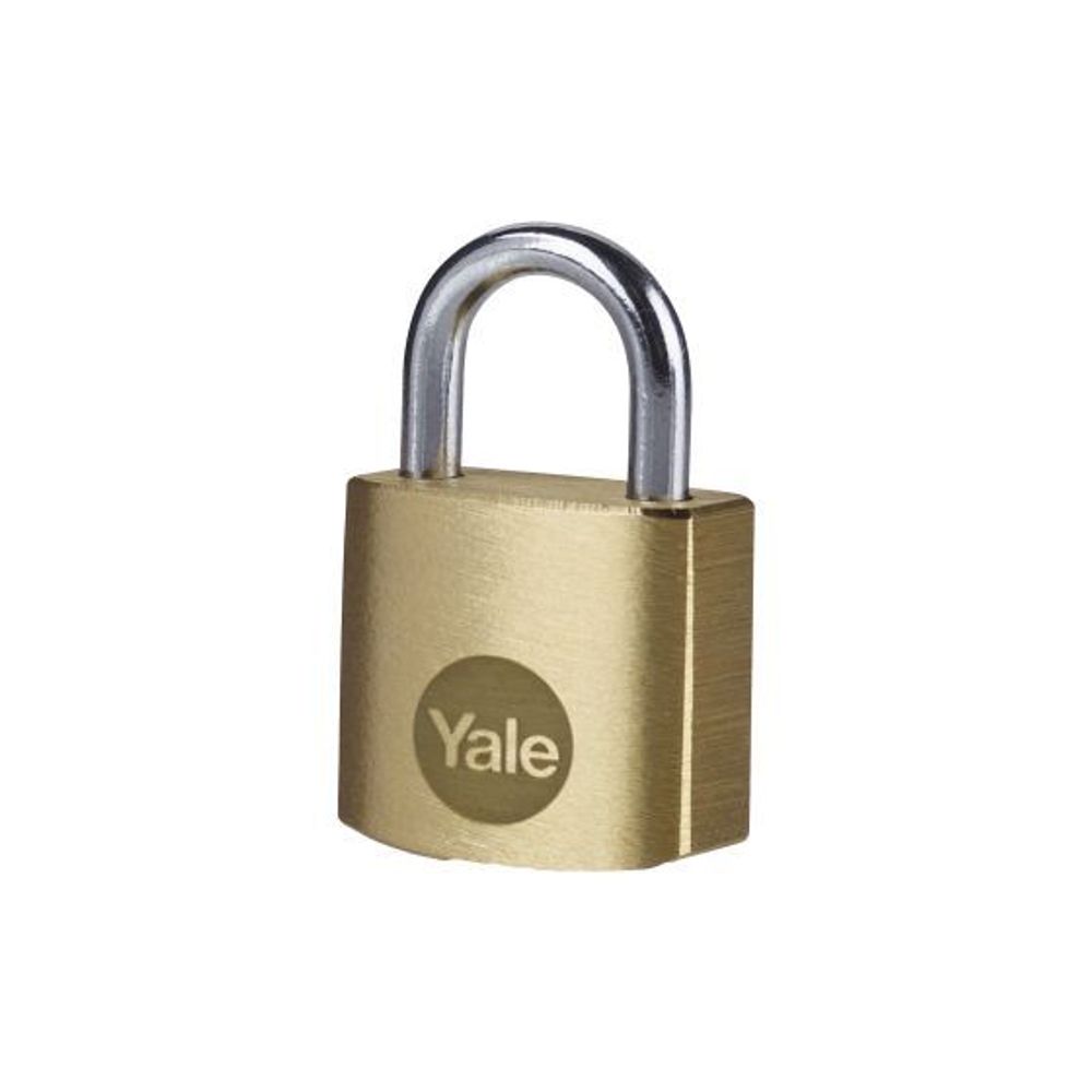 Yale Brass Padlock 20mm Pk 1 - Y110B/20/111/1