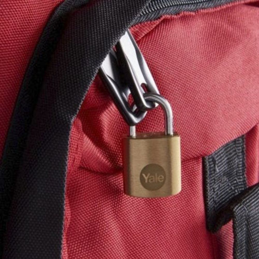 Yale Brass Padlock 20mm Pk 1 - Y110B/20/111/1