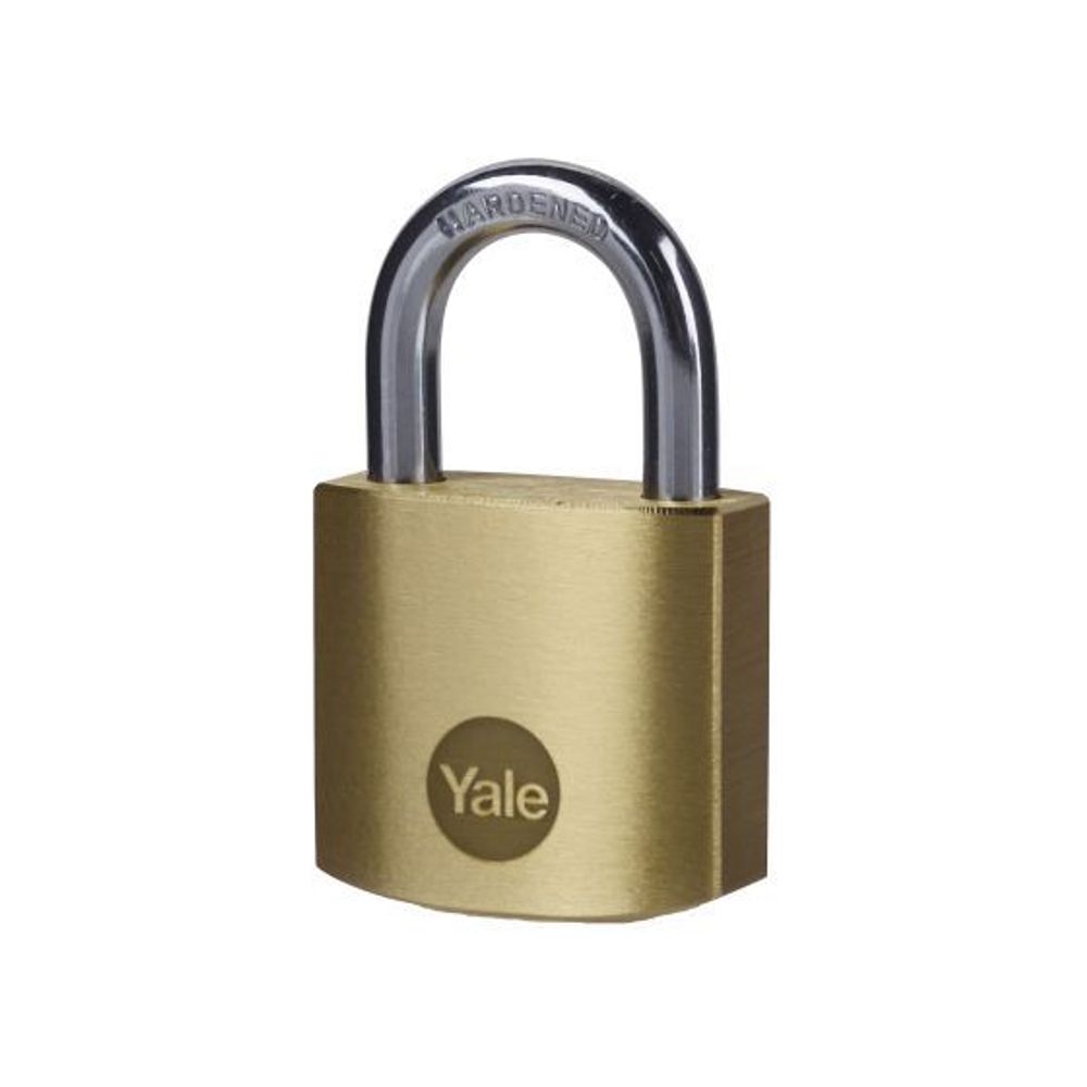 Yale 30mm Brass Padlock - Pk 1 - Y110B/30/115/1