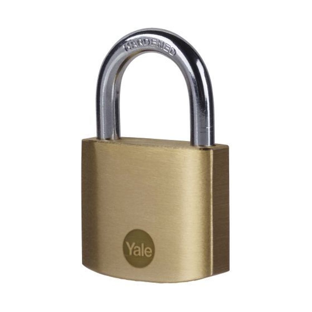 Yale 40mm Brass Padlock - Pk 1 - Y110B/40/122/1