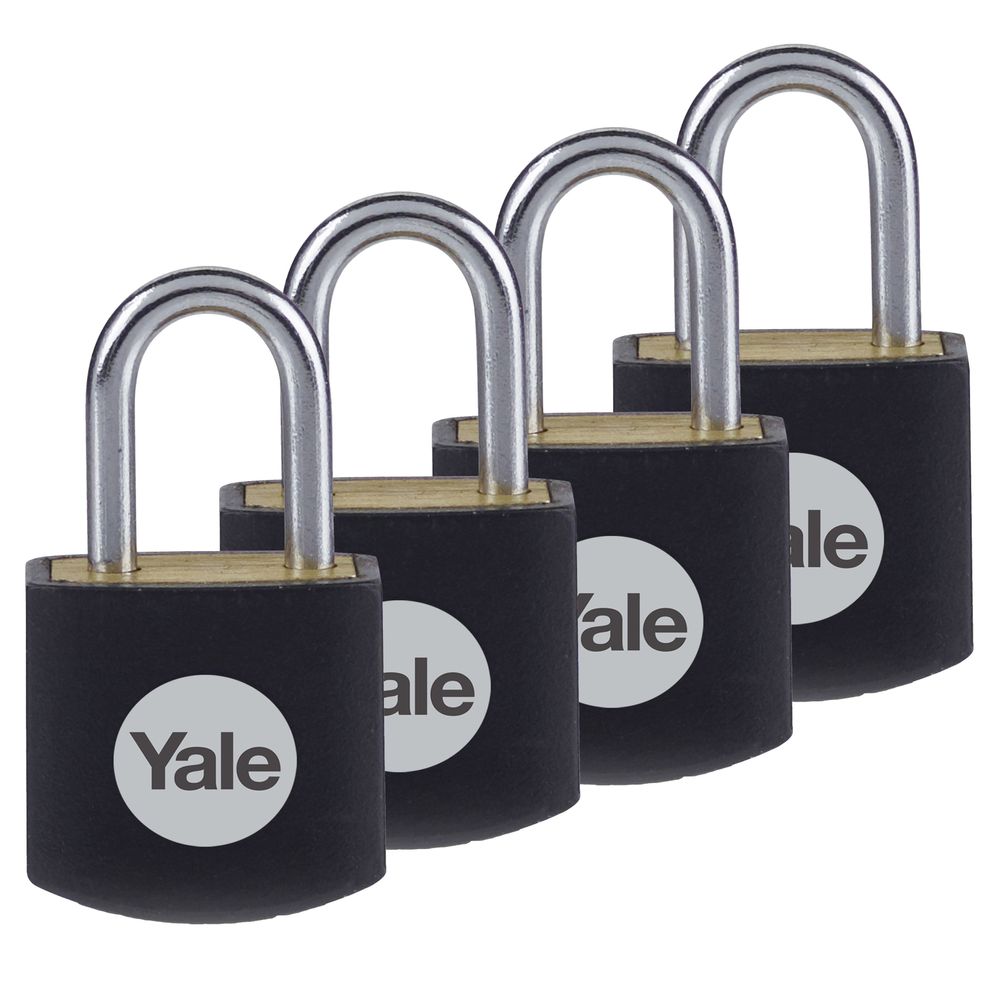 Yale 15mm Brass Padlocks - Y110JB/15/111/4