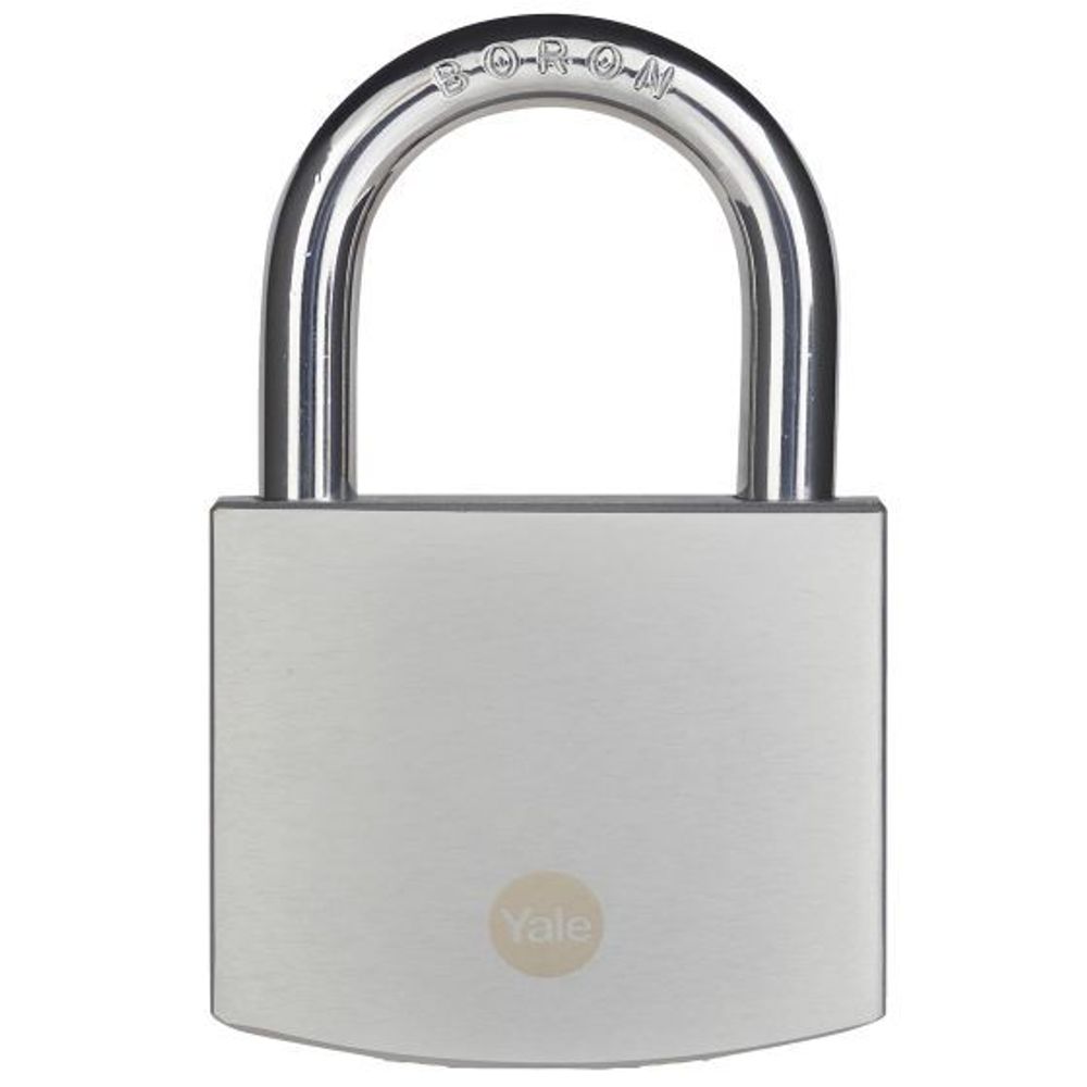 Yale 70mm Brass Padlock with Chrome Finish - Y120B/70/141/1