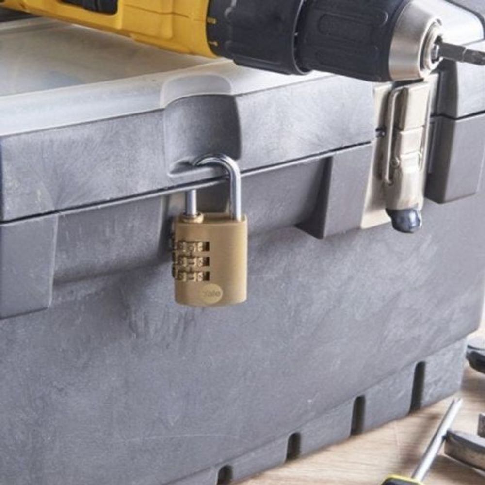 Yale 30mm Brass Combination Padlock - Y150B/30/125/1