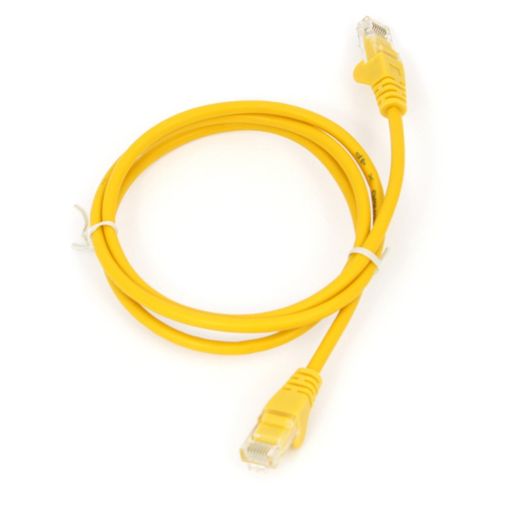 Patch Lead Cat5e - 0.25m - Blue, Purple, Red or Yellow Yellow