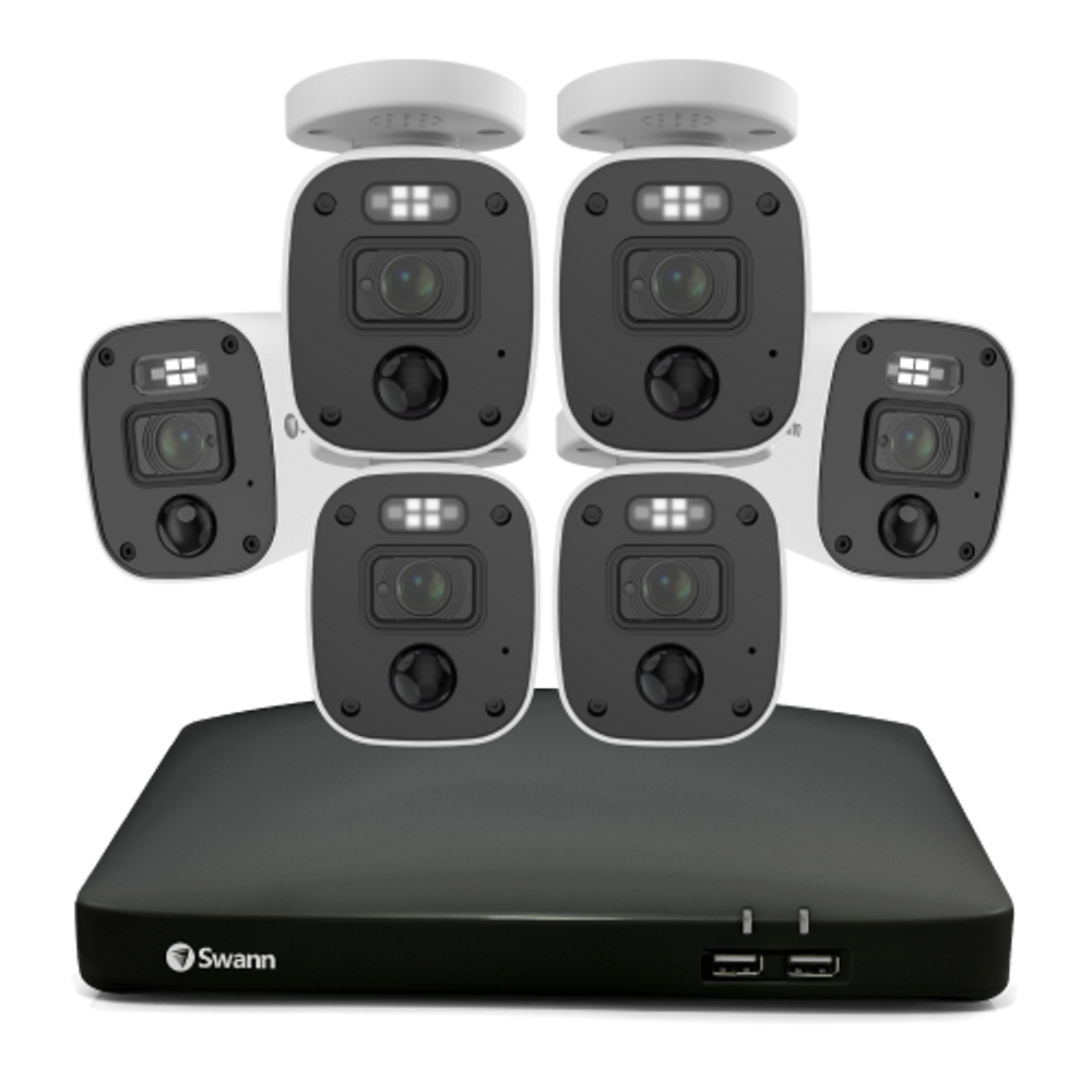 Swann SWDVK-856806MQB Enforcer 6 Camera 8 Channel 4K Ultra HD DVR Audio/Video Security System