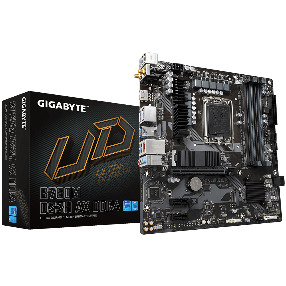 Gigabyte B760M DS3H AX DDR4 Motherboard