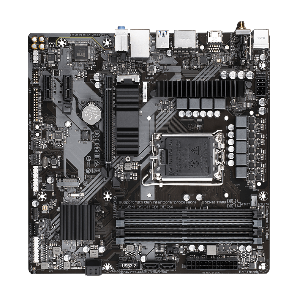 Gigabyte B760M DS3H AX DDR4 Motherboard