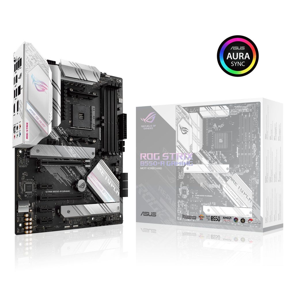 ASUS ROG STRIX B550-A Gaming ATX Max 128GB DDR4 PCIe 4.0 Dual M.2 HDMI DP USB 3.2 Motherboard