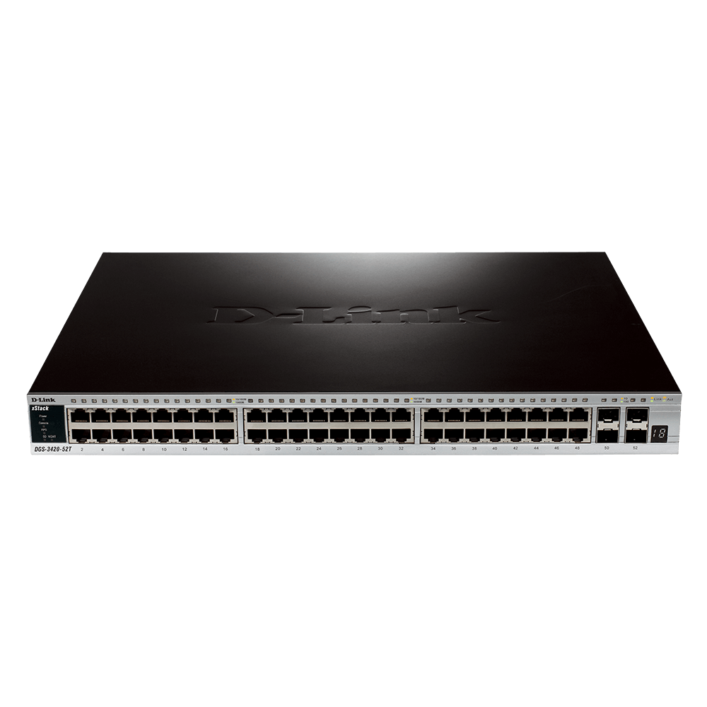 D-Link DGS-3420-52T 52-Port xStack L2+ Managed Stackable Gigabit Switch