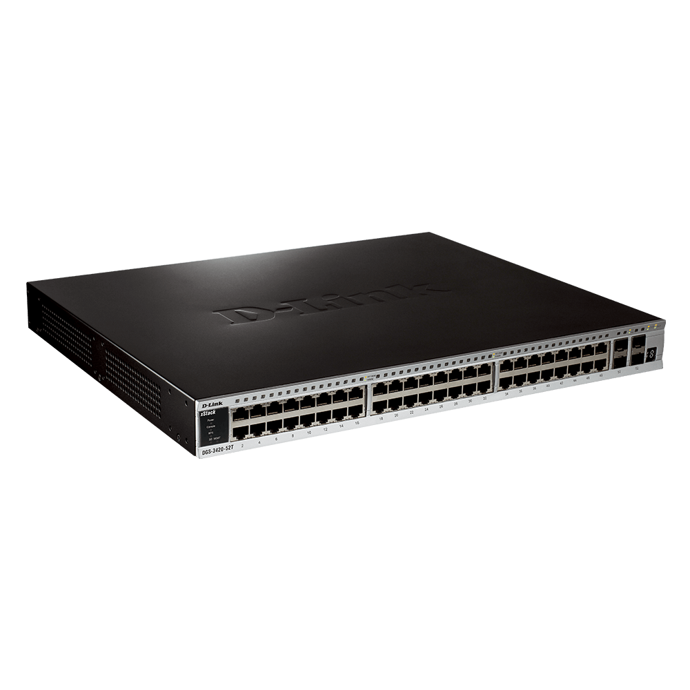 D-Link DGS-3420-52T 52-Port xStack L2+ Managed Stackable Gigabit Switch