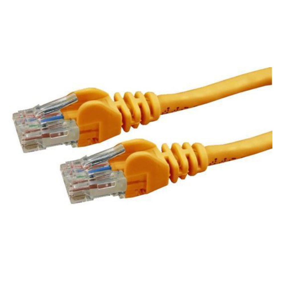 Dynamix PLO-C6A-1 - 1m Cat6 Orange UTP Patch Lead (T568A Specification) 250MHz