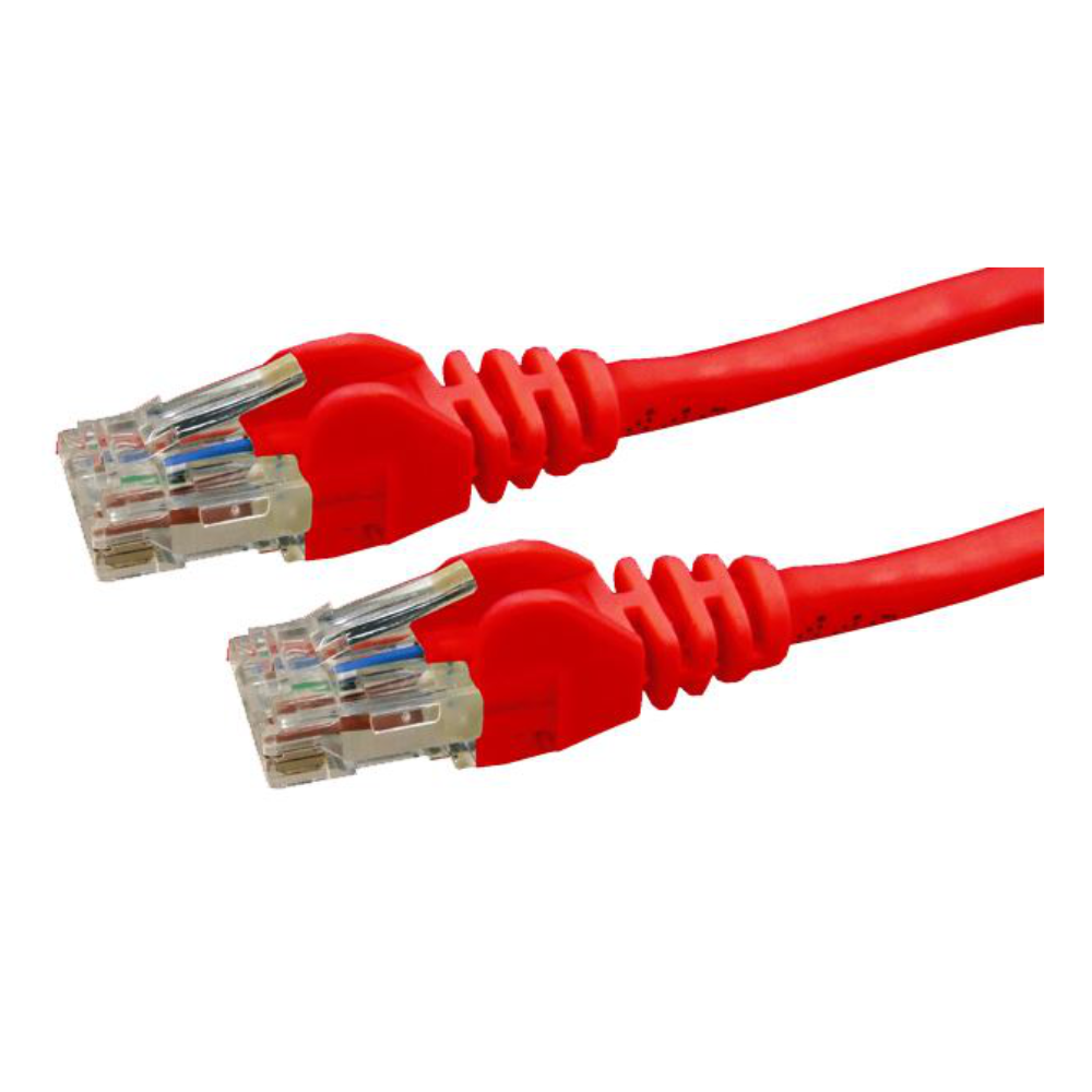 Dynamix PLR-C6A-0 - 0.5m Cat6 Red UTP Patch Lead (T568A Specification) 250MHz