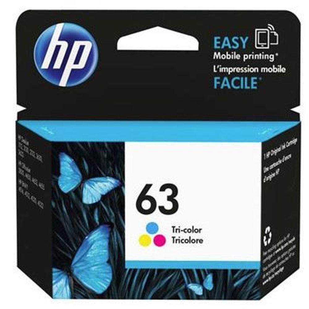 HP 63 Tri-Colour Ink Cartridge