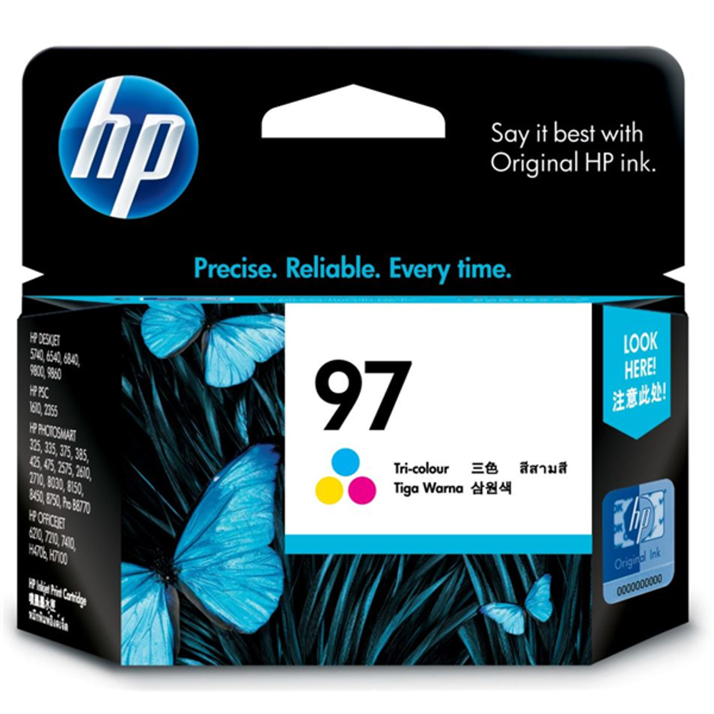 HP 97 Tri-Color Ink Cartridge