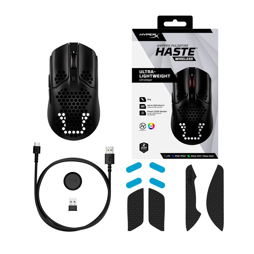 Hyperx Pulsefire Haste Wireless Gaming Mouse (Black)
