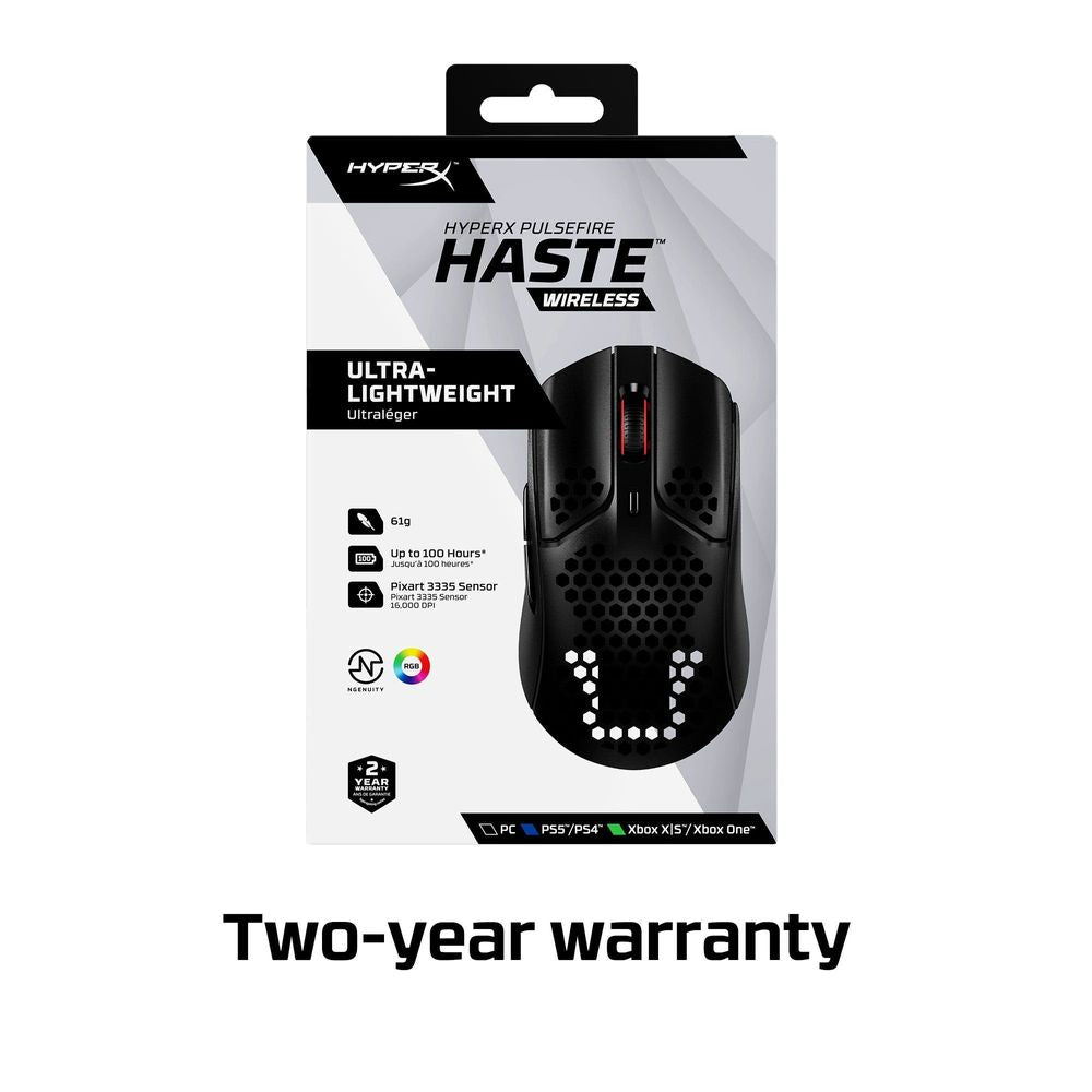 Hyperx Pulsefire Haste Wireless Gaming Mouse (Black)